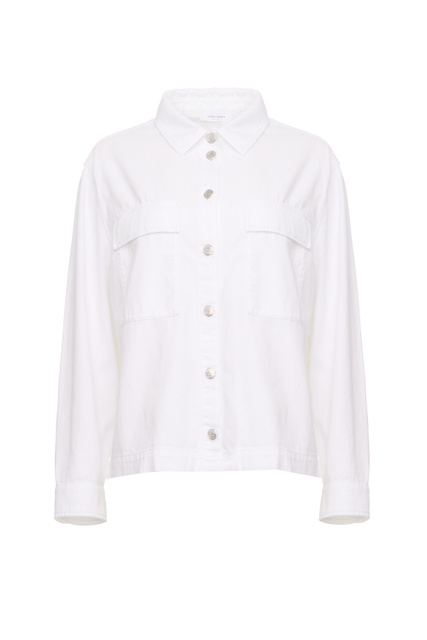 Рубашка из натурального хлопка|Основной цвет:Белый|Артикул:860035-66501 | Фото 1