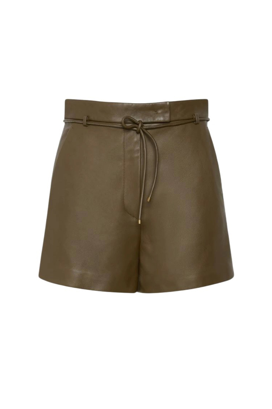 Шорты AMACA из натуральной кожи|Основной цвет:Хаки Женский Max Mara Шорты AMACA из натуральной кожи (цвет ), артикул 2621436011 | Фото 1
