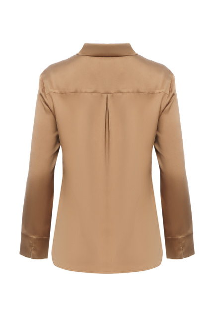 Блузка GIUDEA из шелка с добавлением эластана|Основной цвет:Коричневый|Артикул:31160226 | Фото 2