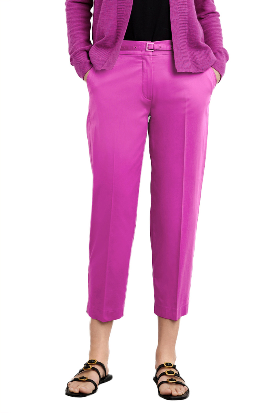 Женский Gerry Weber Брюки из эластичного хлопка с поясом (цвет ), артикул 822065-66217-Citystyle | Фото 4