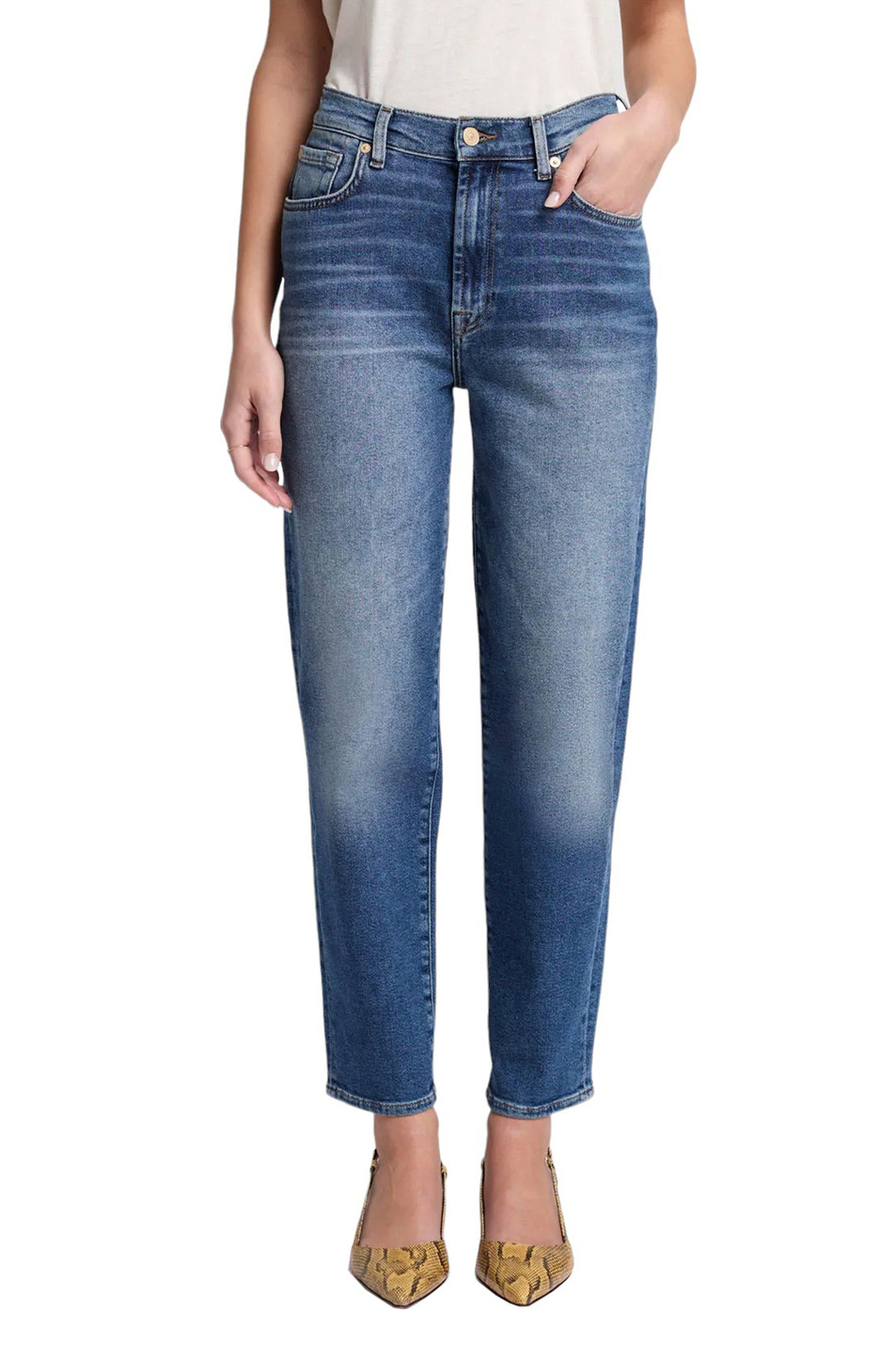 Женский 7 for all Mankind Джинсы MALIA прямого кроя (цвет ), артикул JSA71200LF | Фото 3