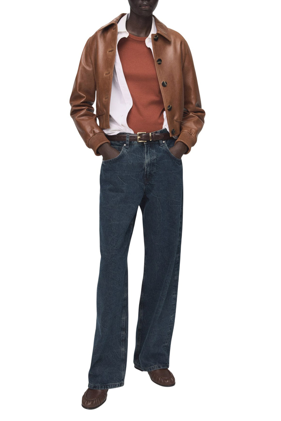 Женский Mango Лонгслив NISA из хлопка (цвет ), артикул 27001357 | Фото 2