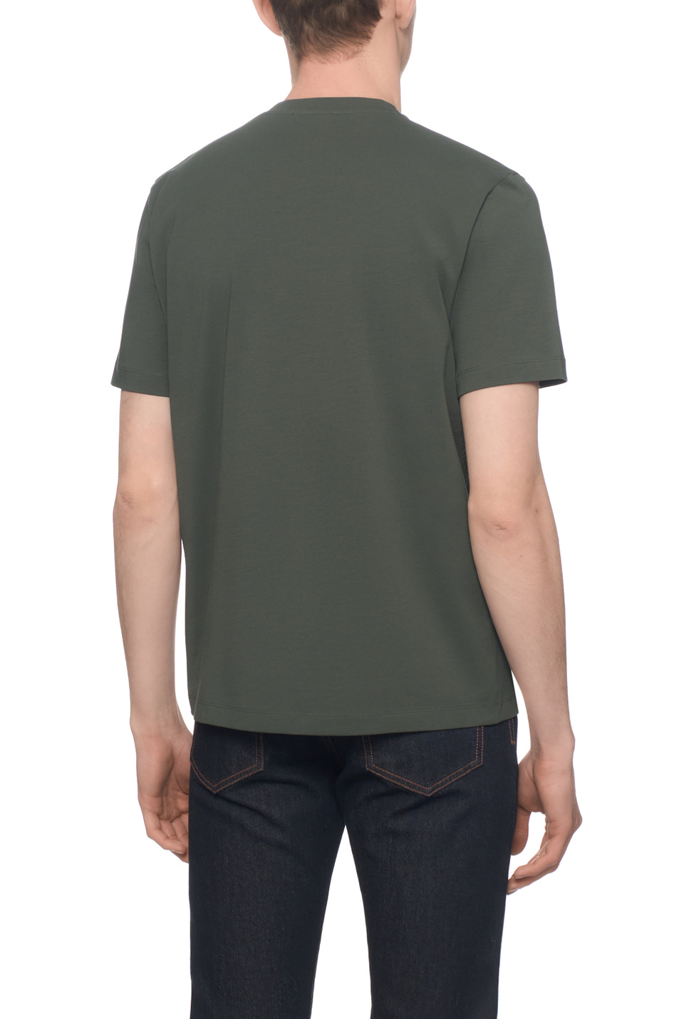 Мужской Corneliani Футболка из эластичного хлопка (цвет ), артикул 27G586-2725028 | Фото 5