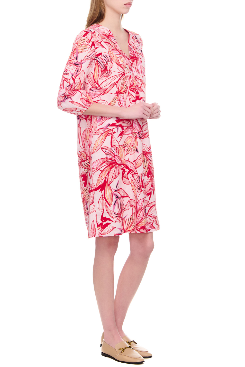 Женский Gerry Weber Платье из чистого льна с принтом (цвет ), артикул 885005-66264 | Фото 4