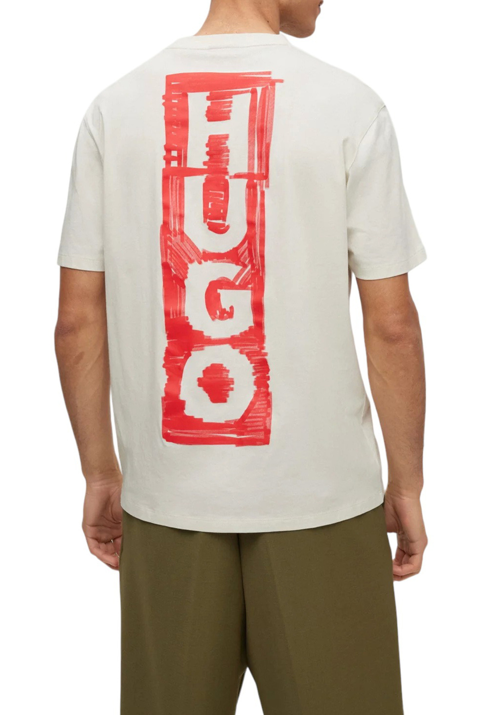 Мужской HUGO Футболка свободного кроя с логотипом (цвет ), артикул 50493996 | Фото 4