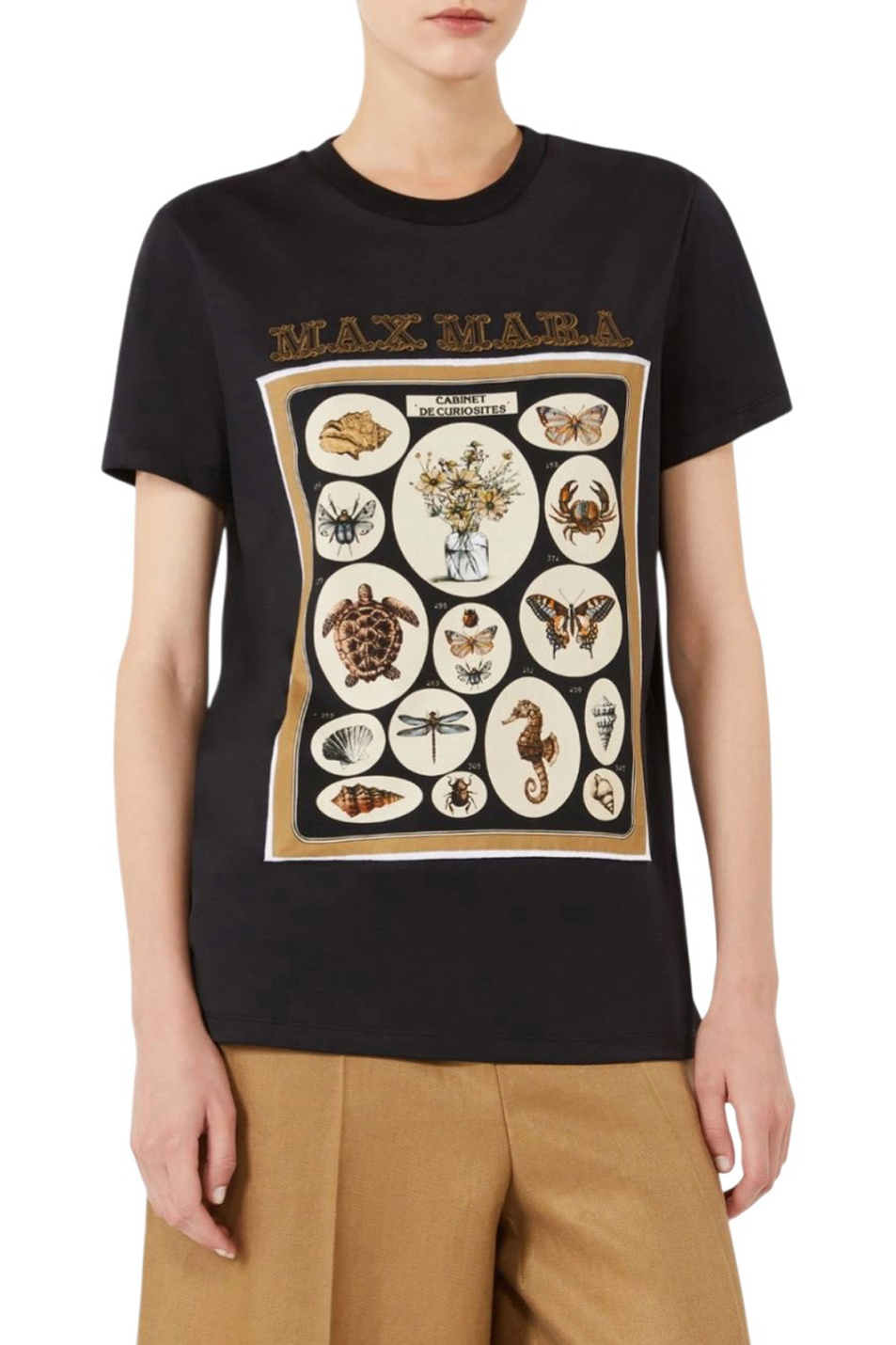 Женский Max Mara Футболка SPADINO из хлопка (цвет ), артикул 2611941062 | Фото 3