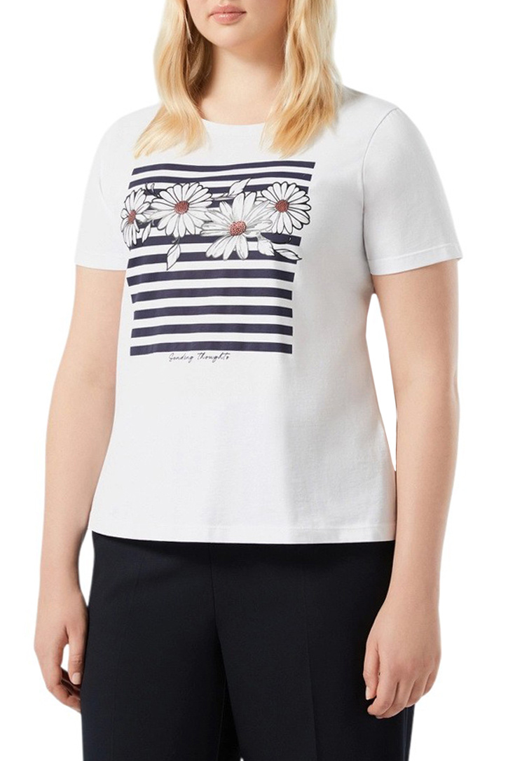 Женский Marina Rinaldi Футболка LEPRE из хлопка (цвет ), артикул 2618971096 | Фото 3