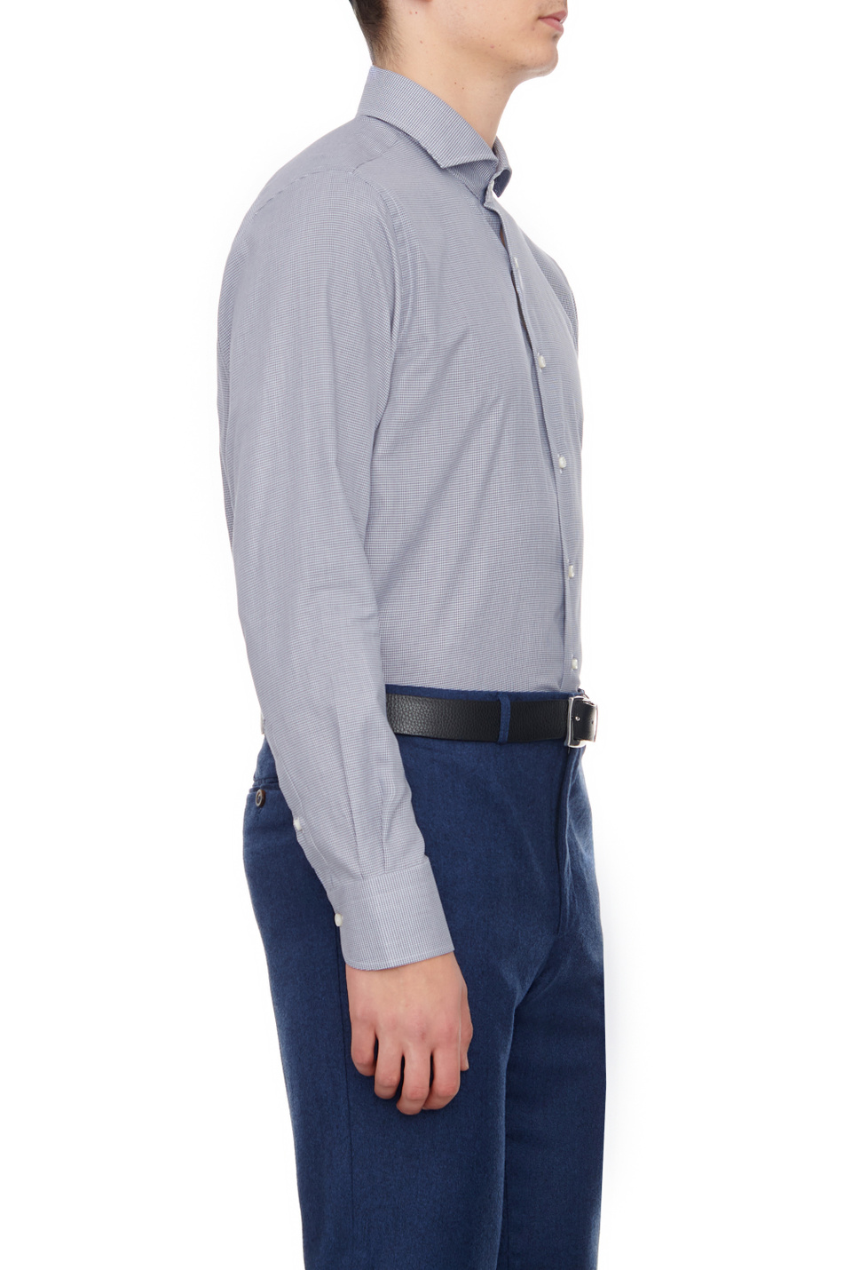 Мужской Canali Рубашка из хлопка с добавлением кашемира (цвет ), артикул 77C8GX03060 | Фото 3