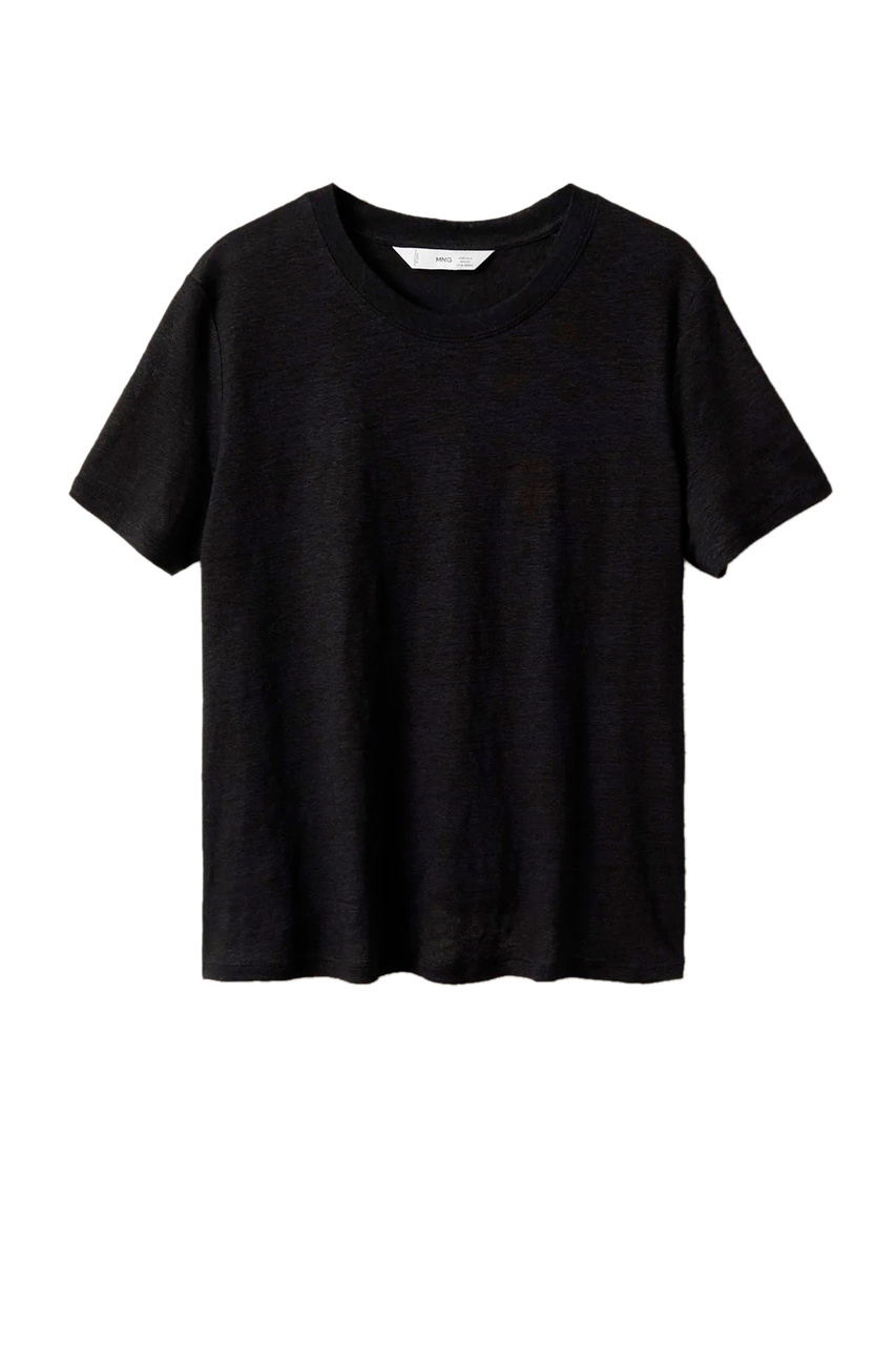Льняная футболка LISINO|Основной цвет:Черный|Артикул:27005800 | Фото 1