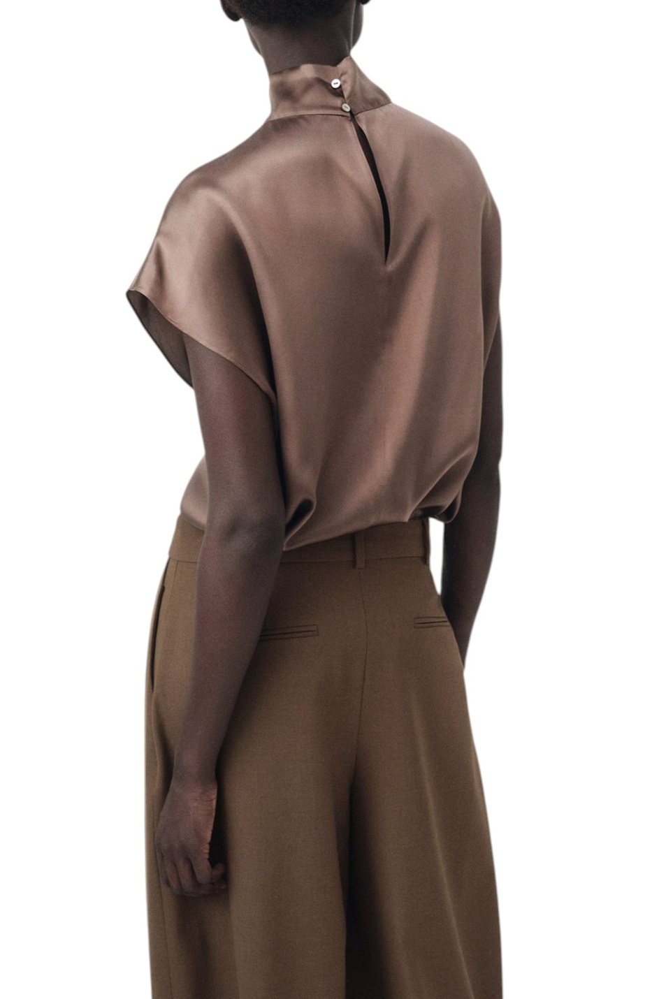 Женский Mango Блузка LUNAS из шелка (цвет ), артикул 17066348 | Фото 4