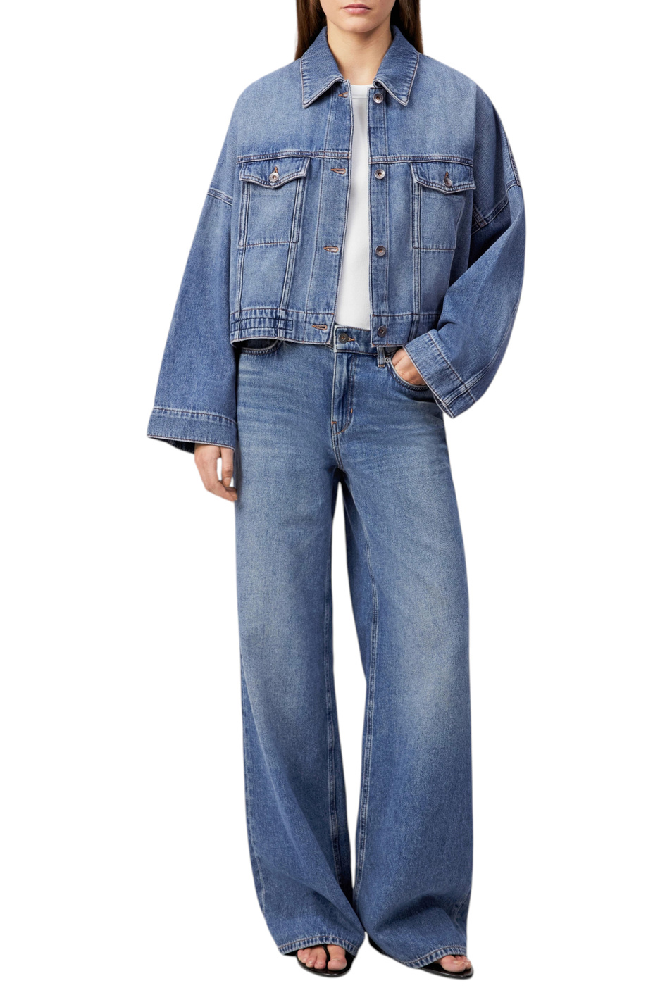 Женский Drykorn Джинсы FLUNG из хлопка (цвет ), артикул 260272-80803 | Фото 2