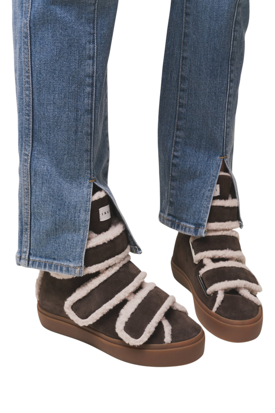 Полусапоги SHEARLING VELCRO WEDGE с натуральным мехом|Основной цвет:Коричневый Женский Inuikii Полусапоги SHEARLING VELCRO WEDGE с натуральным мехом (цвет ), артикул 1001.004.0151 | Фото 6
