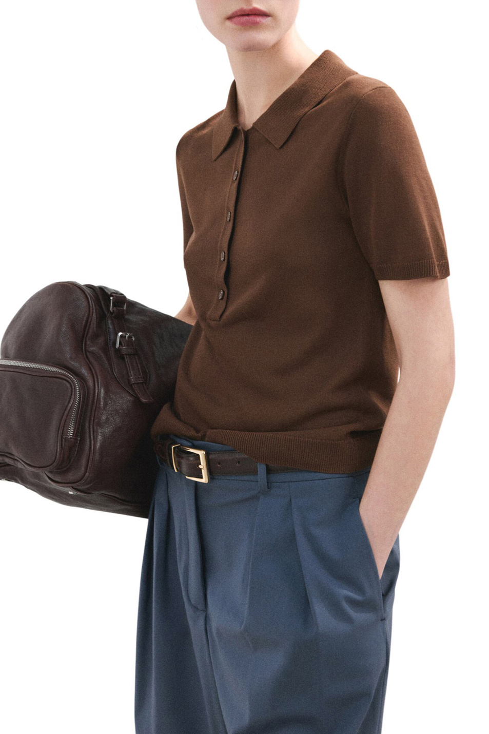 Женский Mango Поло TENCYP с принтом (цвет ), артикул 27035821 | Фото 3