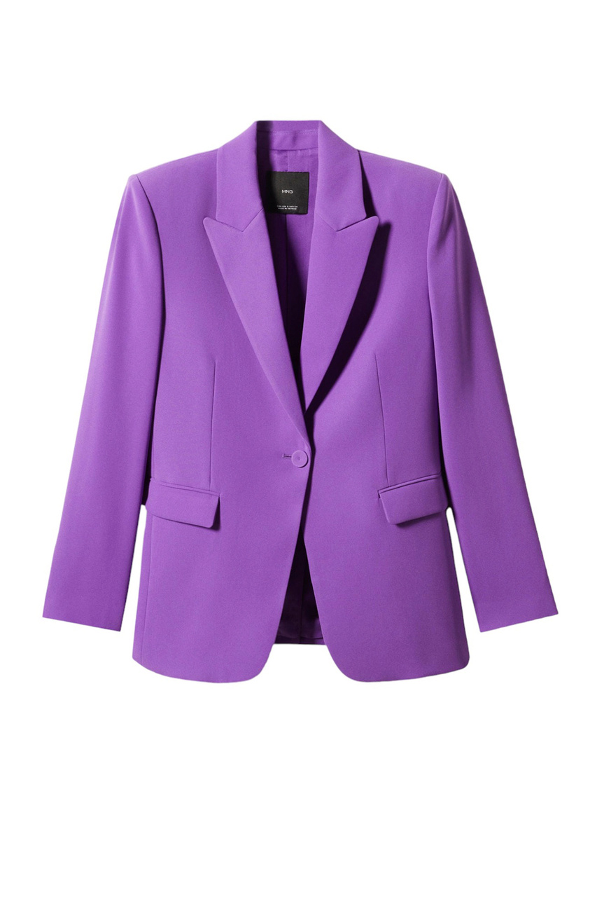 Пиджак IGUANA на пуговицах|Основной цвет:Фиолетовый|Артикул:57023796 | Фото 1