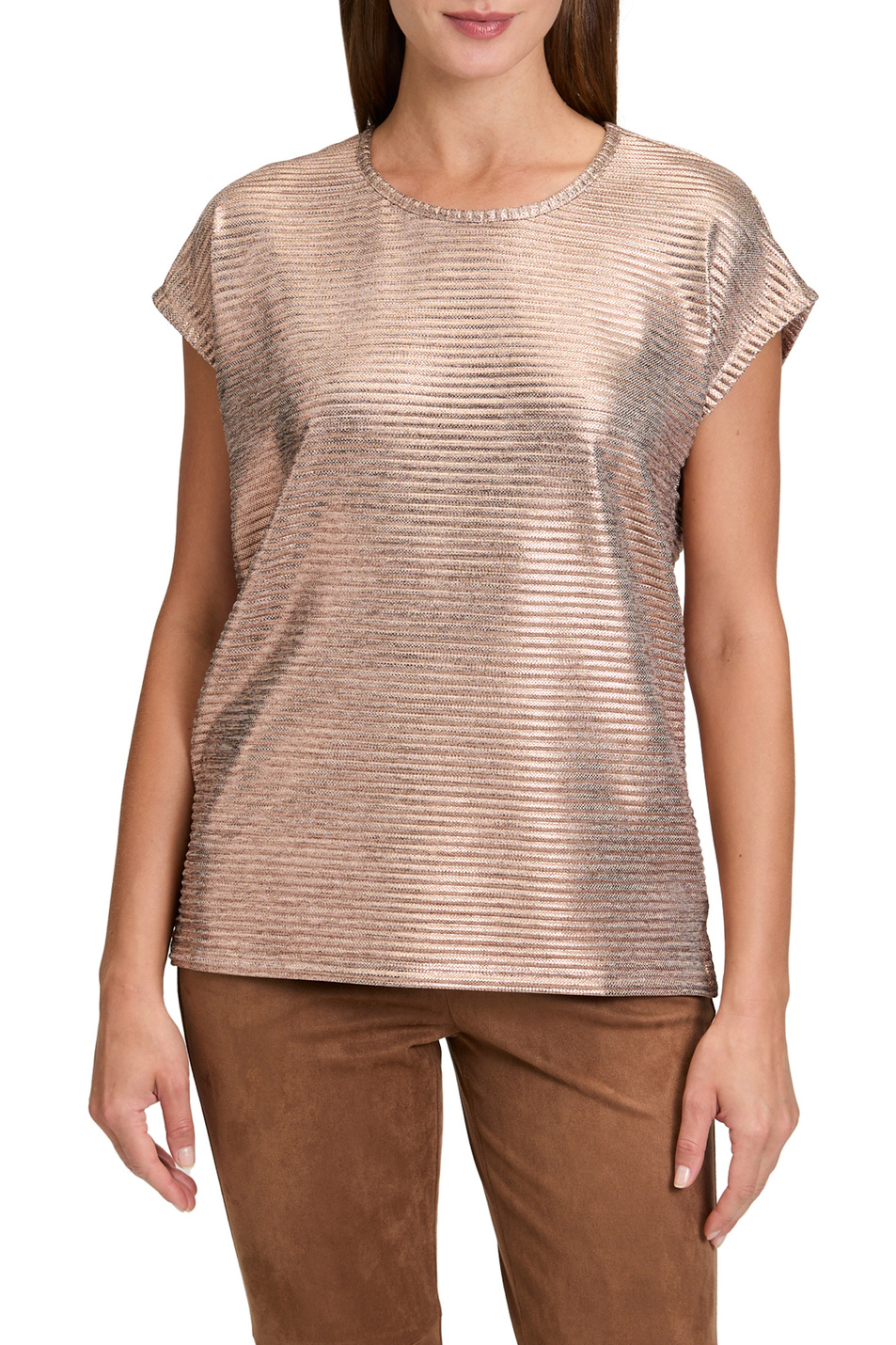 Блузка с эффектом металлик|Основной цвет:Золотой Женский Betty Barclay Блузка с эффектом металлик (цвет ), артикул 2577/1469 | Фото 4