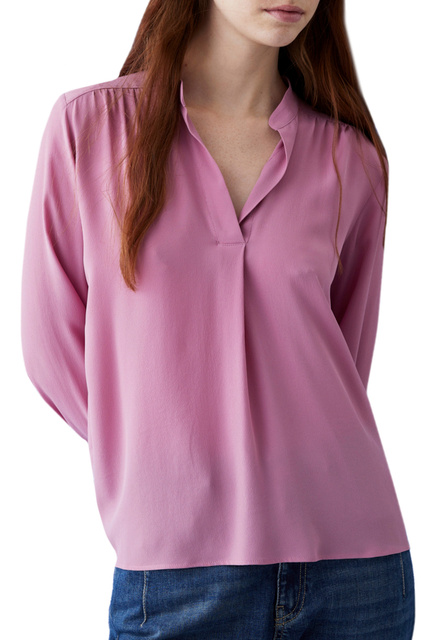 Блузка LIUTAIO свободного кроя|Основной цвет:Розовый|Артикул:71161626 | Фото 2