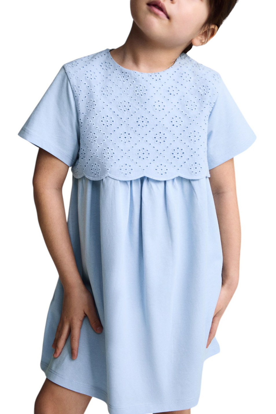 Девочкам Mango Kids Платье DRESSY из хлопка (цвет ), артикул 87045948 | Фото 3