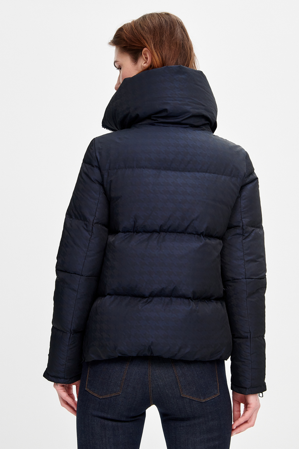 Стеганая куртка Paresta с узором «гусиная лапка» из водоотталкивающего материала|Основной цвет:Синий Женский BOSS Стеганая куртка Paresta с узором «гусиная лапка» из водоотталкивающего материала (цвет ), артикул 50436343 | Фото 4