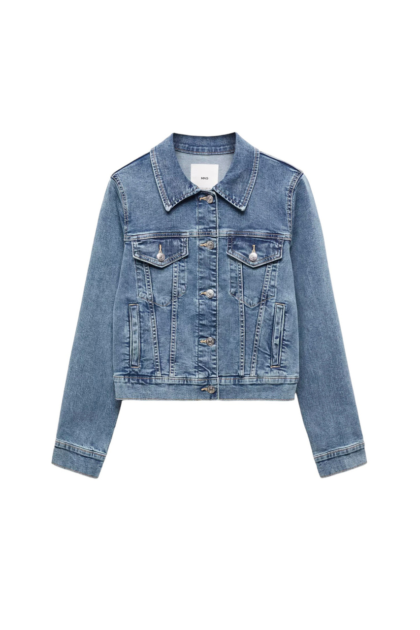 Куртка VICKY джинсовая с карманами|Основной цвет:Синий|Артикул:67085733 | Фото 1