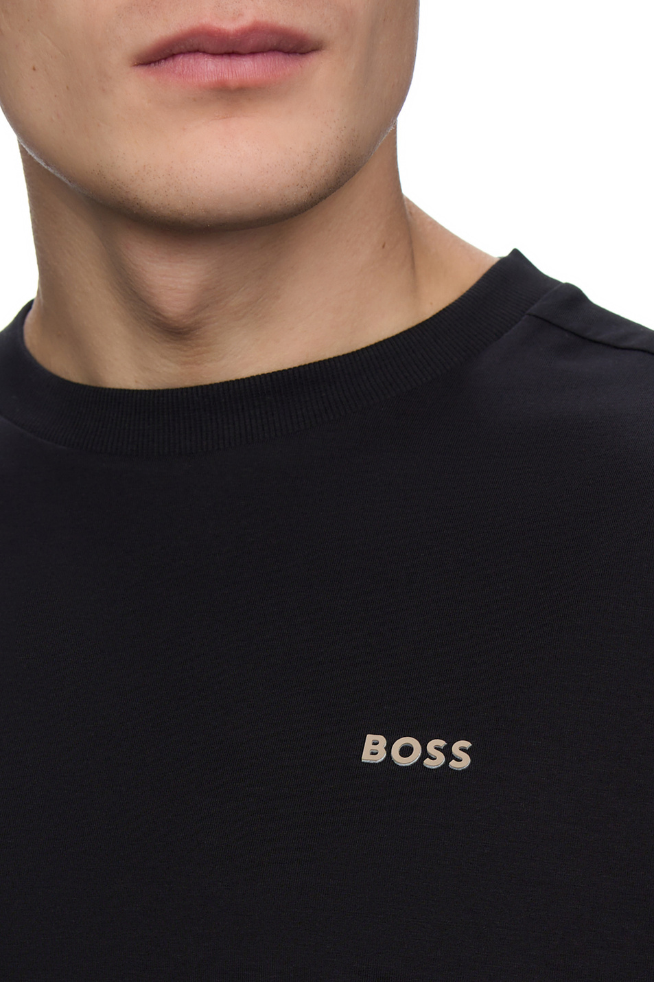Мужской BOSS Лонгслив из эластичного хлопка с логотипом (цвет ), артикул 50506365 | Фото 6