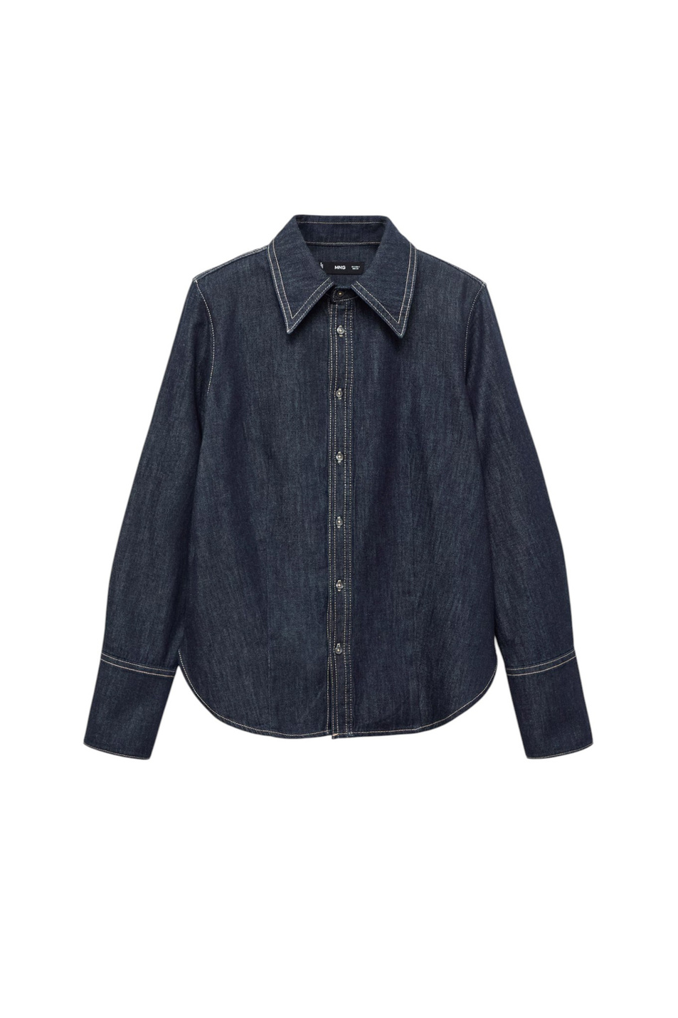 Женский Mango Рубашка MIRABEL джинсовая (цвет ), артикул 17045815 | Фото 1