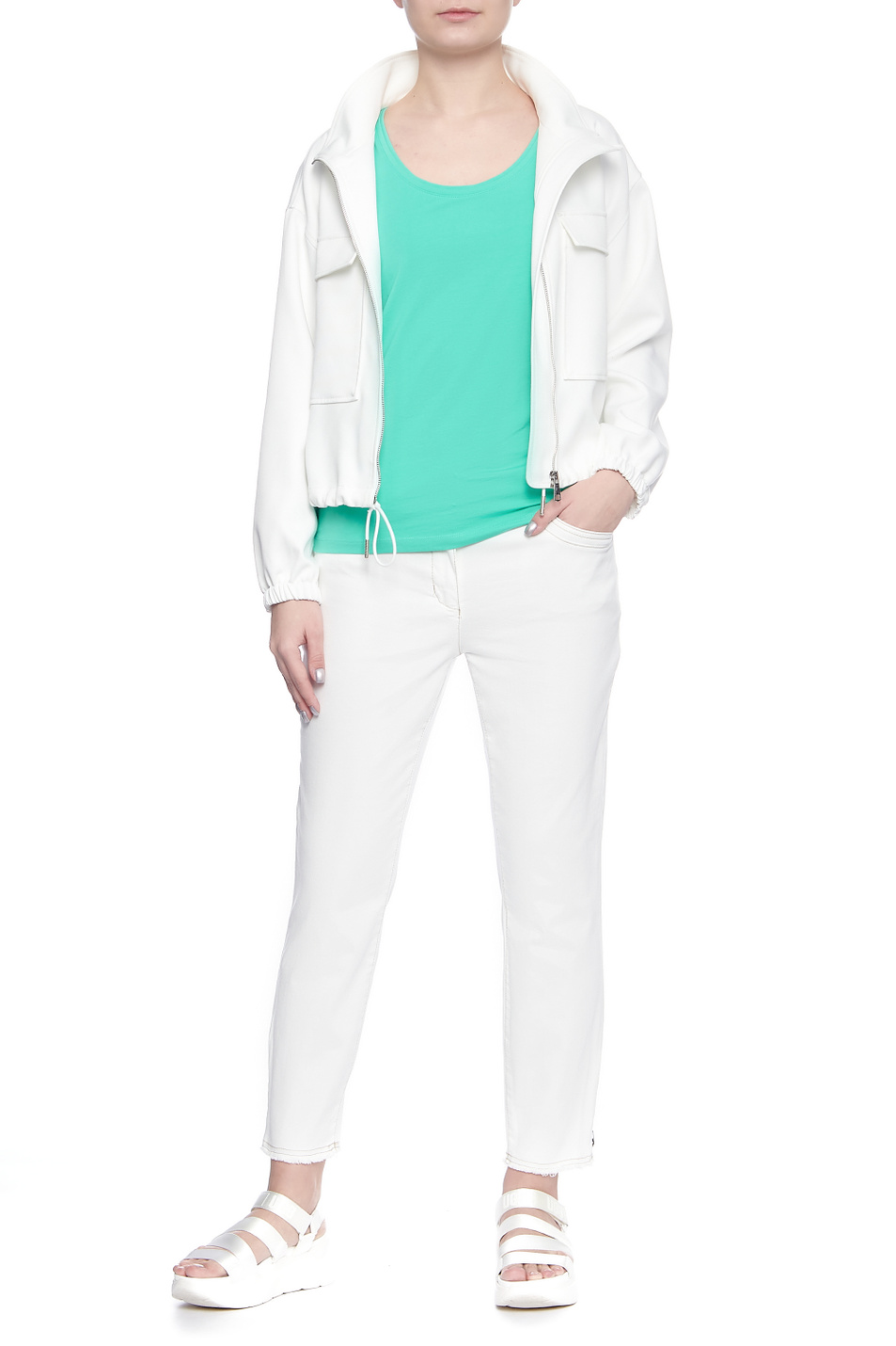 Женский Gerry Weber Топ из эластичного хлопка (цвет ), артикул 97525-44004 | Фото 3