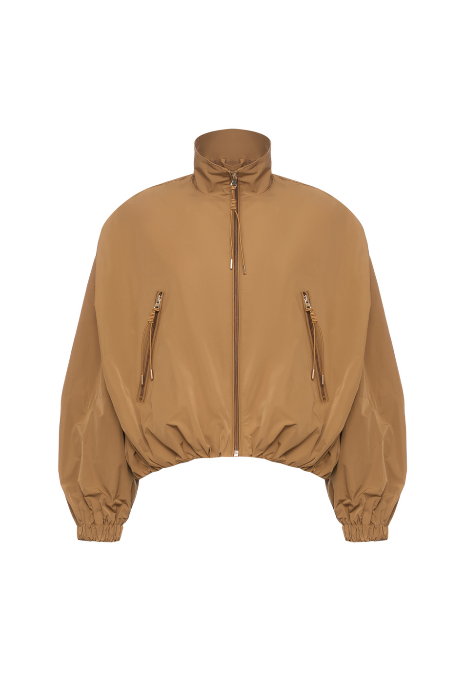 Бомбер однотонный|Основной цвет:Коричневый Женский Ermanno Firenze Бомбер однотонный (цвет ), артикул D48ED014EU2 | Фото 1