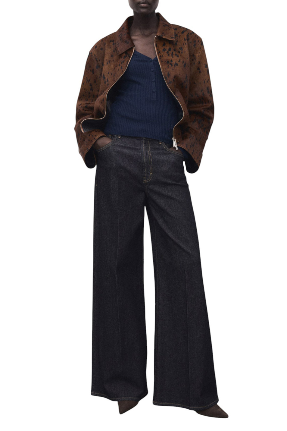 Женский Mango Джемпер SOJU с V-образным вырезом (цвет ), артикул 17005810 | Фото 2