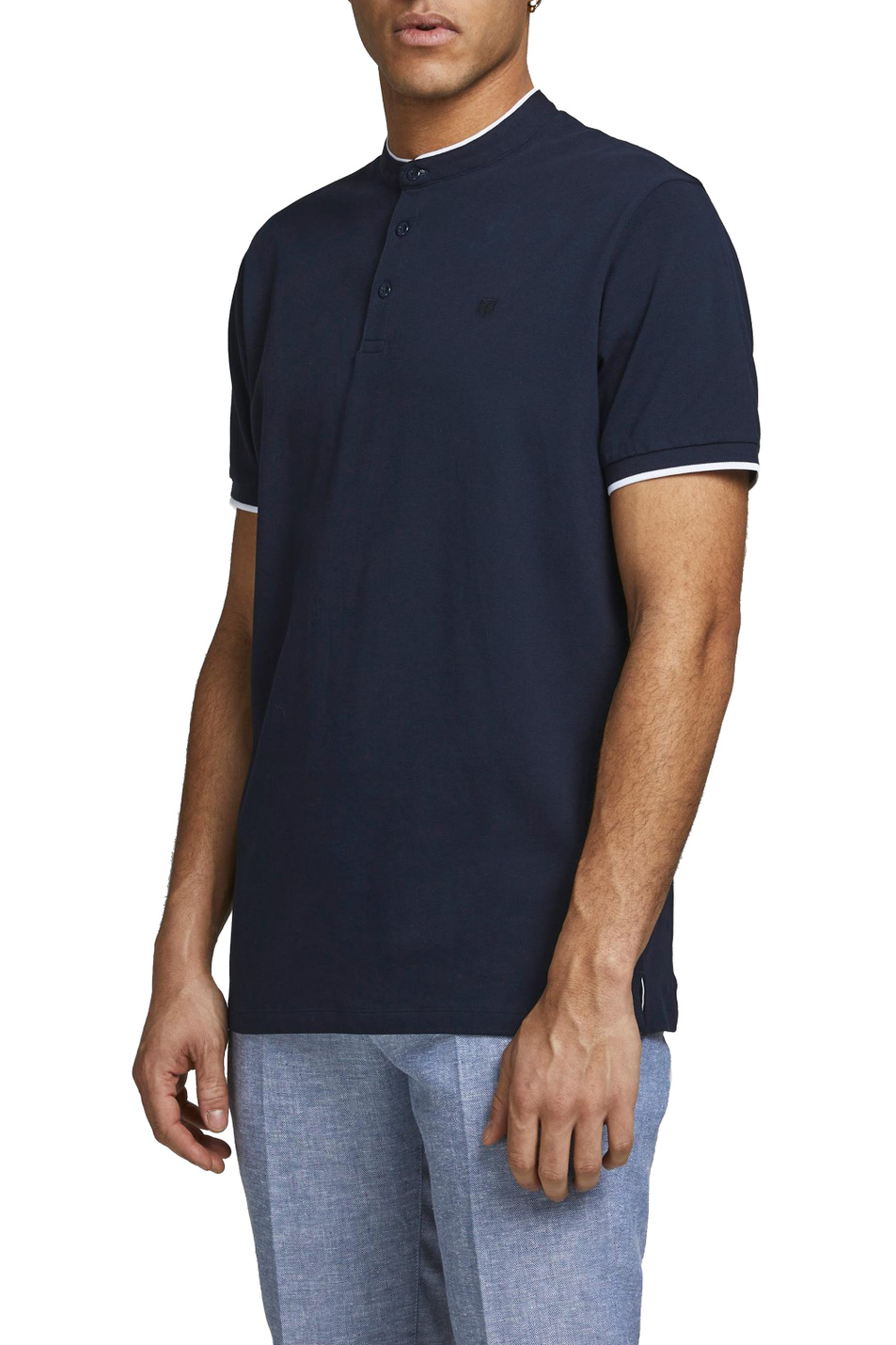 Мужской Jack & Jones Футболка поло из эластичного хлопка (цвет ), артикул 12188451 | Фото 3