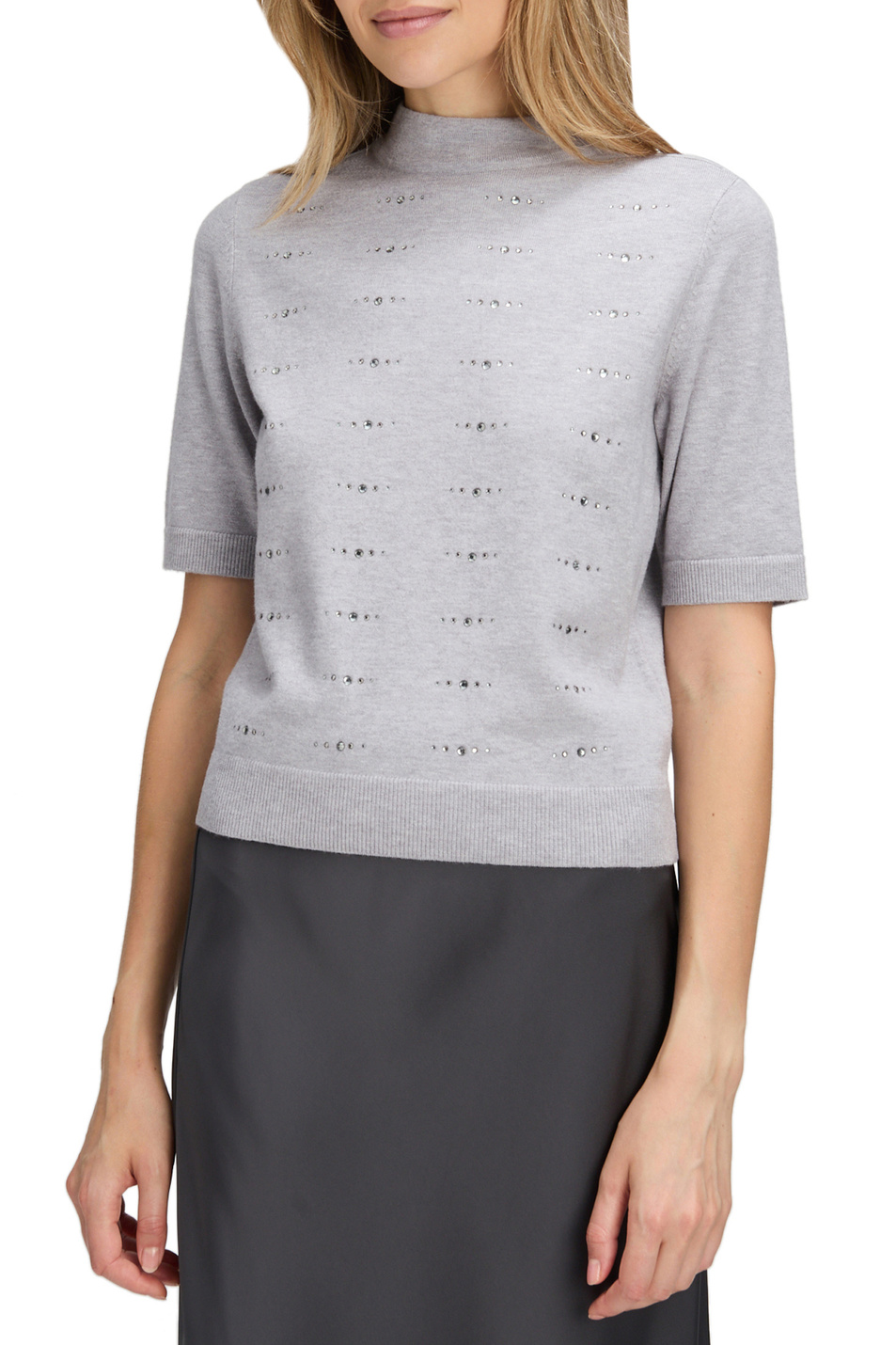 Джемпер со стразами|Основной цвет:Серый Женский Betty Barclay Джемпер со стразами (цвет ), артикул 5309/1026 | Фото 4