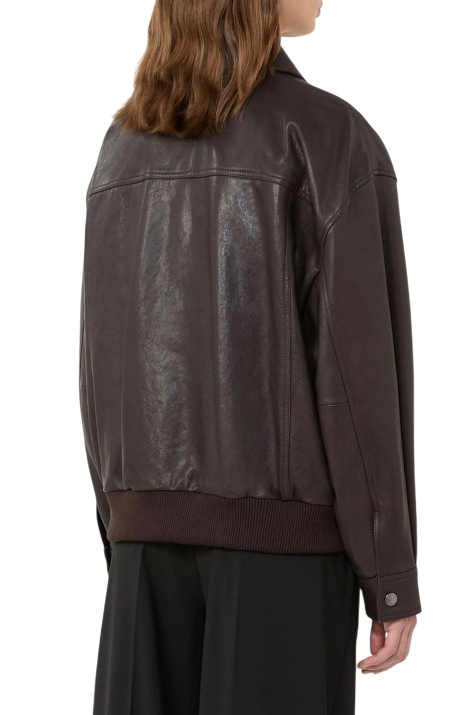 Женский Weekend Max Mara Куртка GIGANTE из натуральной кожи (цвет ), артикул 2615441061 | Фото 4