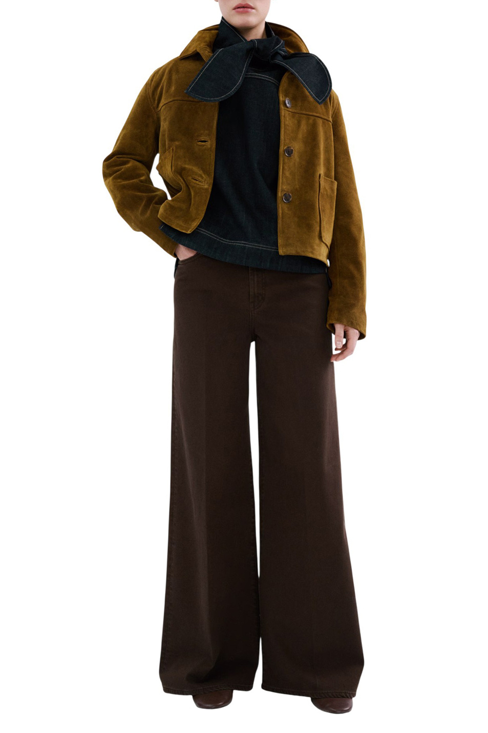 Женский Mango Джинсы ELISE широкого кроя (цвет ), артикул 27003341 | Фото 2