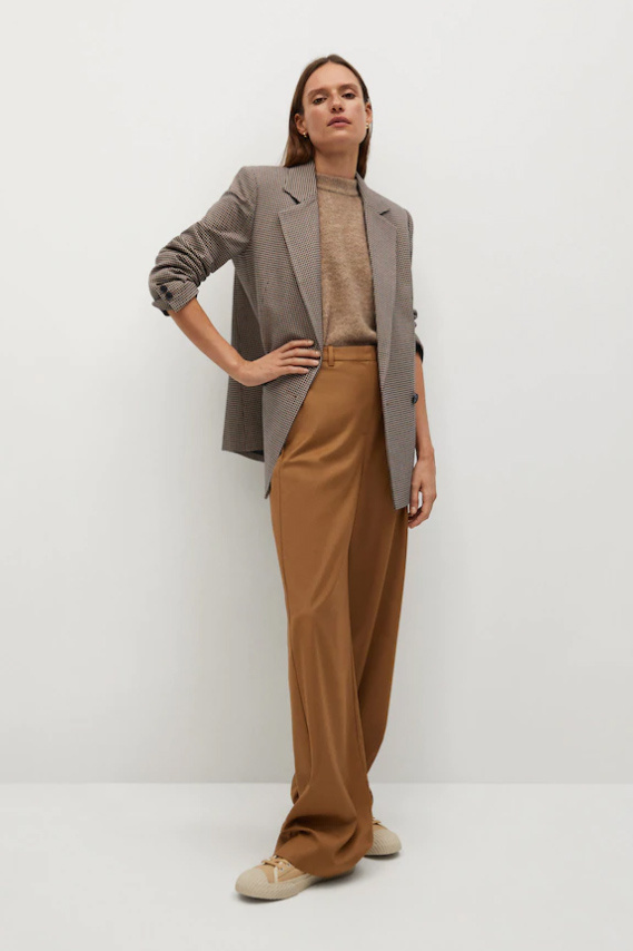 Пиджак CHARLOTT в клетку|Основной цвет:Коричневый Женский Mango Пиджак CHARLOTT в клетку (цвет ), артикул 87050564 | Фото 2