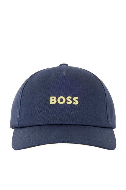 Базовая кепка с логотипом|Основной цвет:Синий|Артикул:50468094 | Фото 2