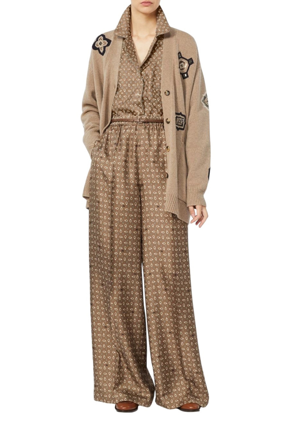 Женский Max Mara Брюки VISCHIO из шелка (цвет ), артикул 2611131131 | Фото 2