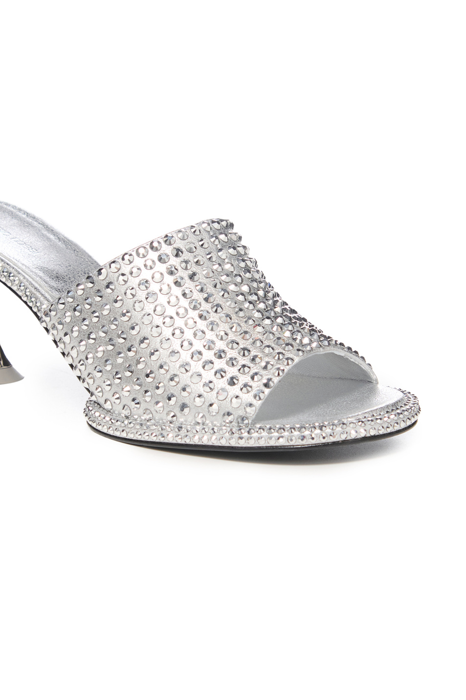 Женский Sergio Rossi Мюли с отделкой стразами (цвет ), артикул B15611MFL380 | Фото 5