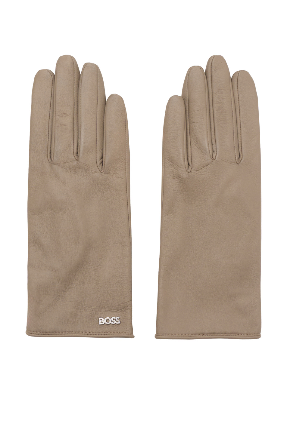 Перчатки из натуральной кожи|Основной цвет:Бежевый Женский BOSS Перчатки из натуральной кожи (цвет ), артикул 50526613 | Фото 1