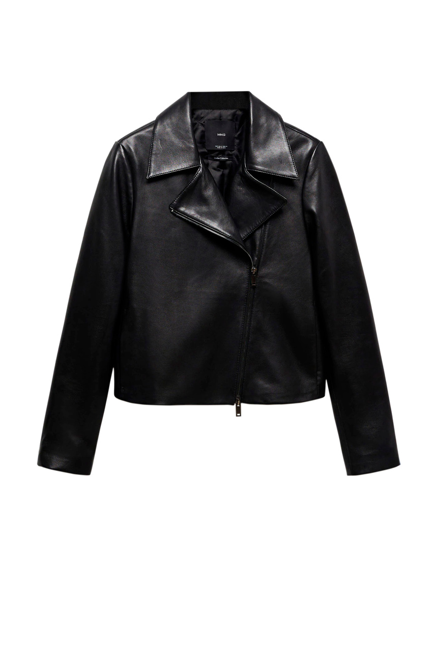 Куртка DARIA из натуральной кожи|Основной цвет:Черный|Артикул:57046011 | Фото 1