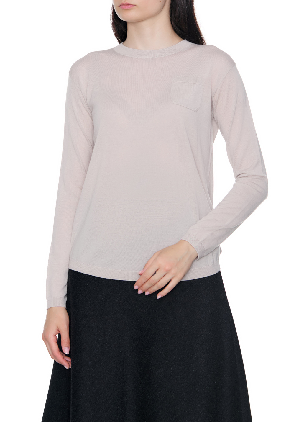 Женский Max Mara Однотонный джемпер ULTRA из шерсти (цвет ), артикул 93660529 | Фото 4