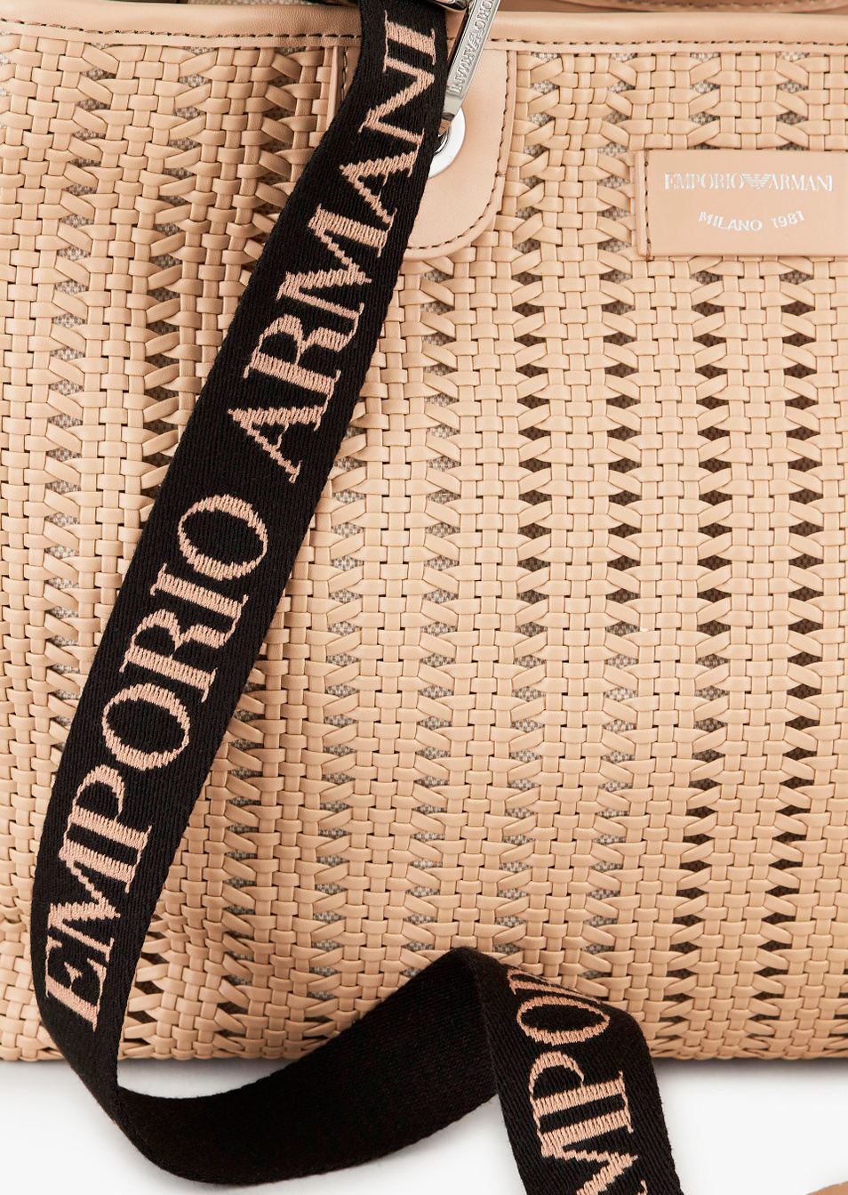 Emporio Armani Плетеная сумка-шоппер со съемным ремешком (цвет ), артикул Y3D165-Y268E | Фото 6