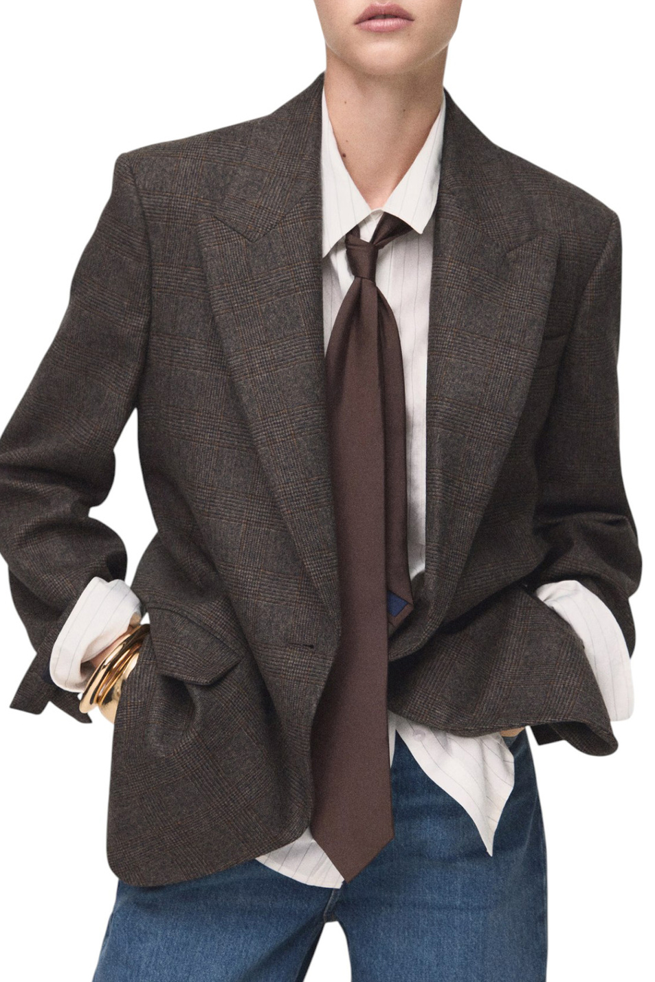 Женский Mango Пиджак BETH из смесовой шерсти (цвет ), артикул 17036746 | Фото 3