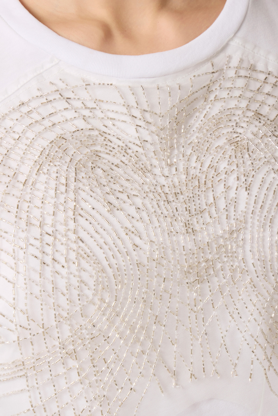 Женский Elisabetta Franchi Футболка из хлопка (цвет ), артикул MA01861E2 | Фото 6