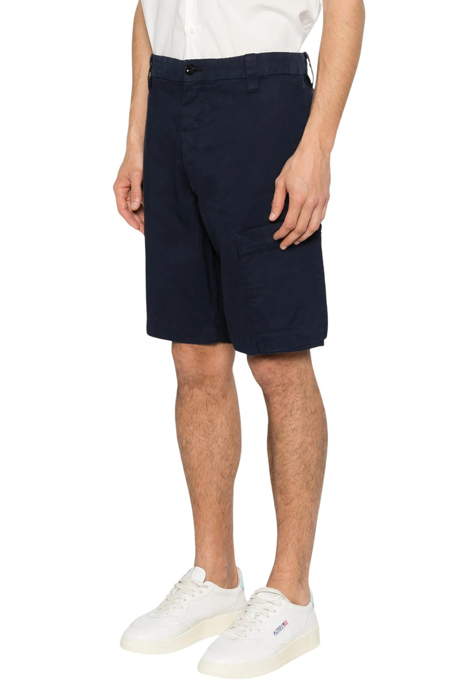 Мужской C.P. Company Шорты из хлопка и льна (цвет ), артикул 20CMBE252A110658G | Фото 3