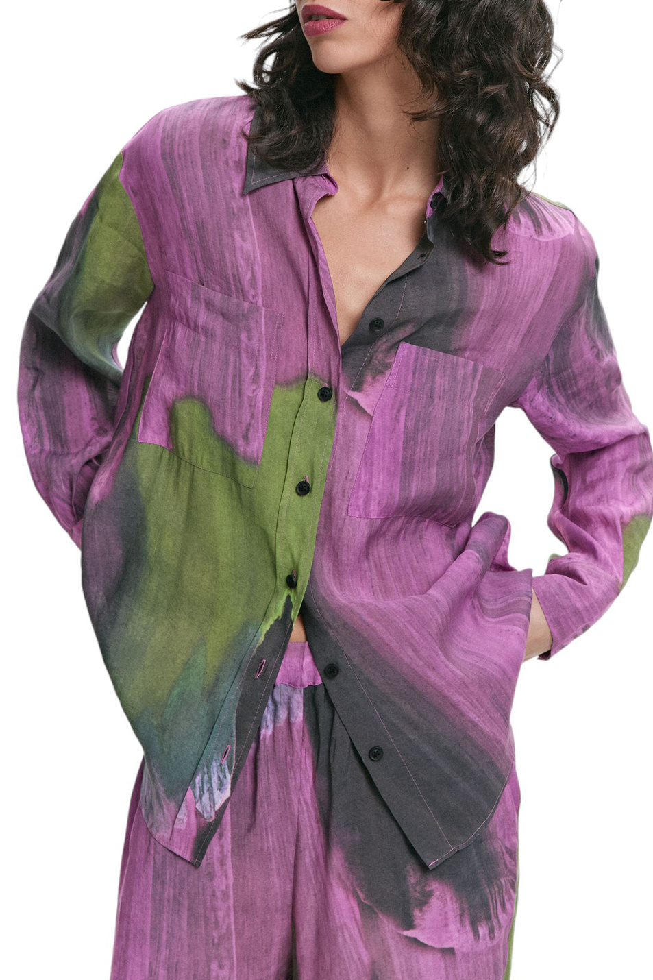 Женский Parfois Рубашка с принтом (цвет ), артикул 217616 | Фото 3