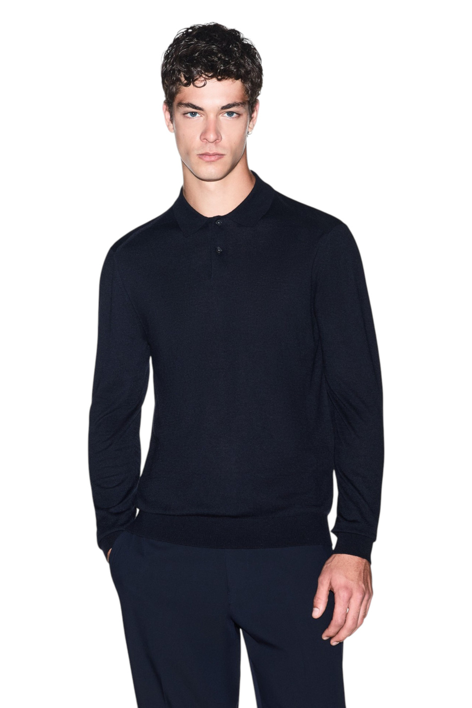 Мужской Armani Exchange Джемпер-поло из смесового лиоцелла (цвет ), артикул XM003569-AF28778 | Фото 3