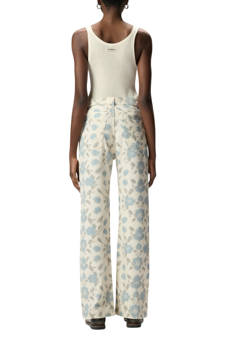 Женский Pinko Джинсы с принтом (цвет ), артикул 106383A37L | Фото 6