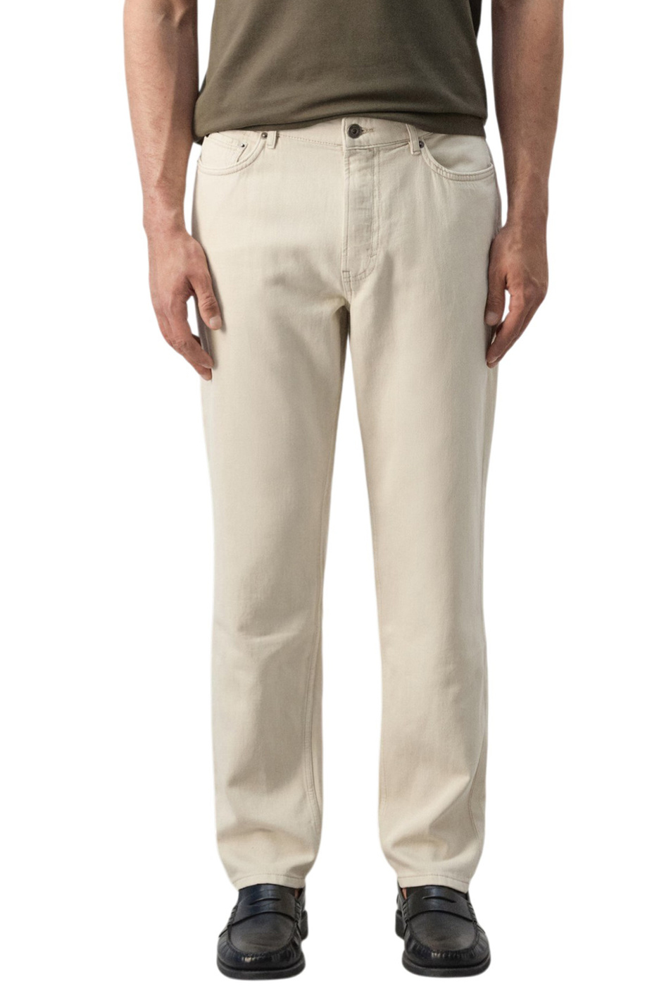 Мужской Mango Man Джинсы LORI однотонные (цвет ), артикул 27075983 | Фото 3