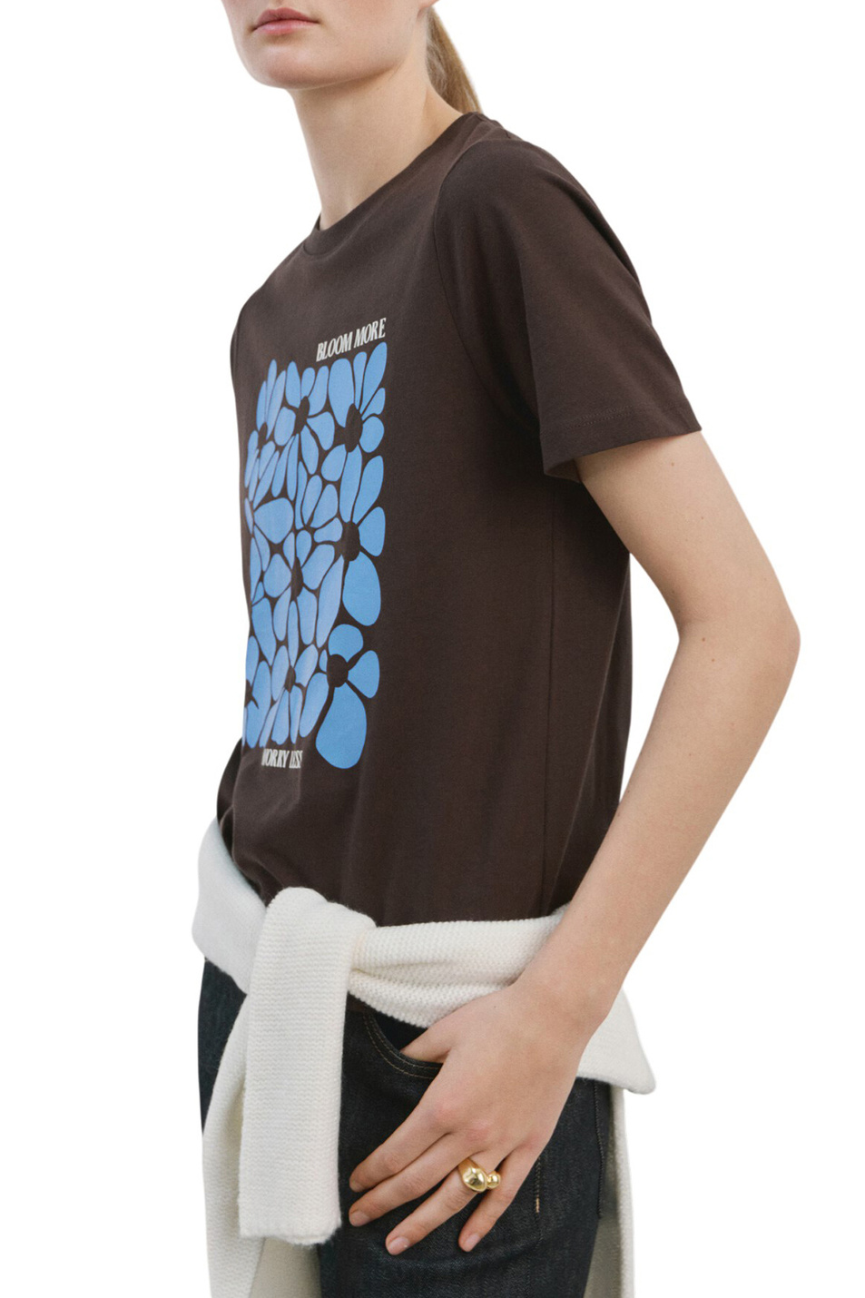 Женский Mango Футболка ILUSTRA с принтом (цвет ), артикул 27035828 | Фото 3