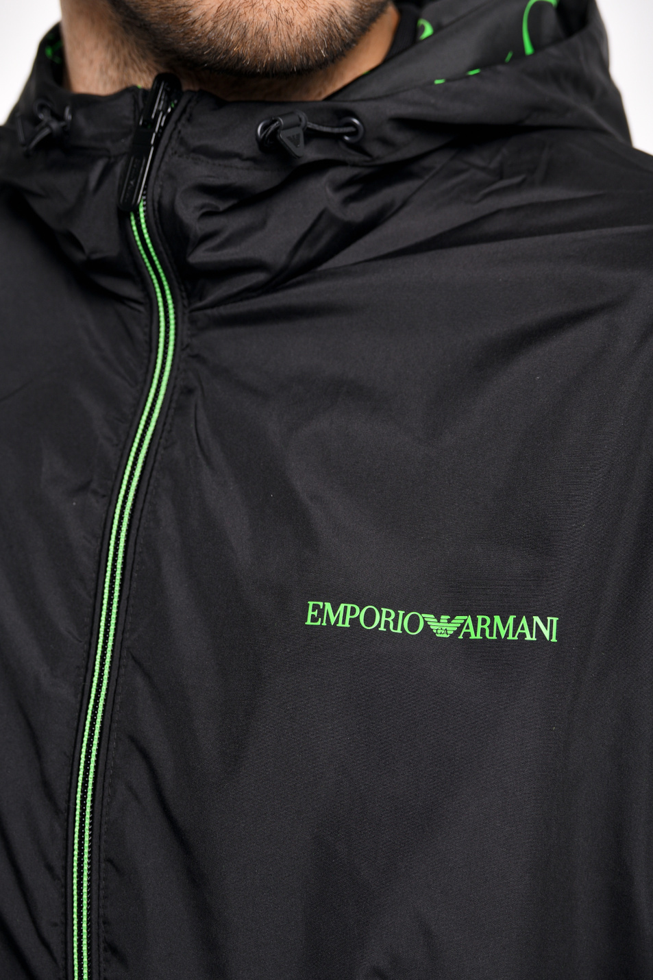 Мужской Emporio Armani Двухстороння куртка с капюшоном (цвет ), артикул 3H1B98-1NDZZ | Фото 8