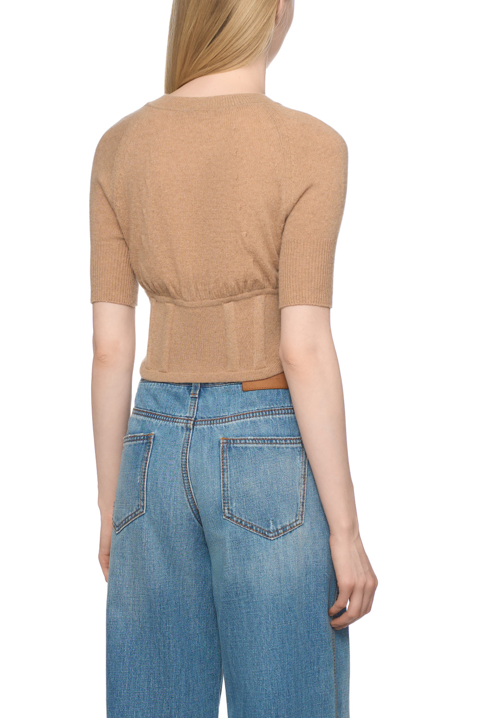 Женский ERMANNO SCERVINO Джемпер из шерсти и кашемира (цвет ), артикул D475L718HGD | Фото 5